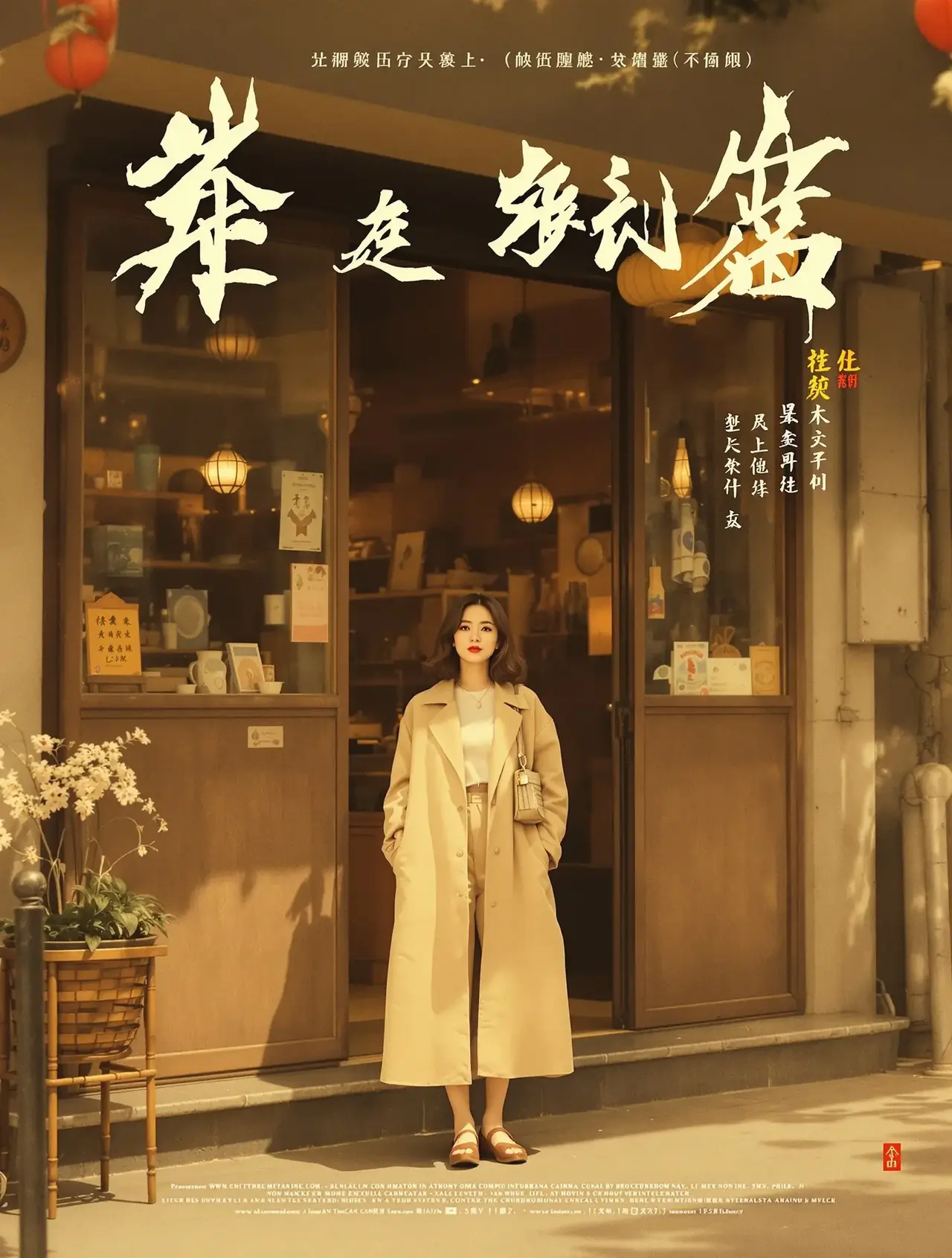 短剧网站《重回千禧年的那盏灯》穿越重生题材短剧竖版海报
