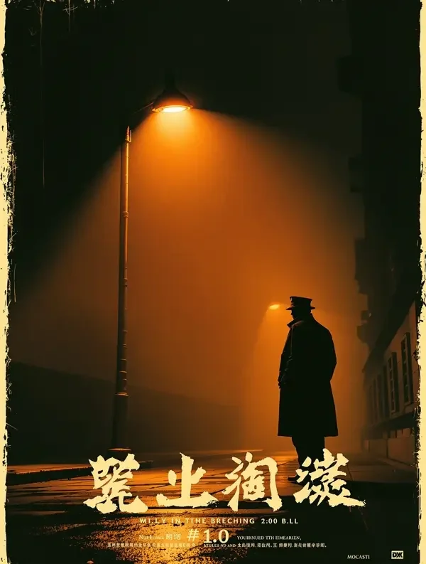 短剧网站《霓虹之下的刀》悬疑题材短剧竖版海报